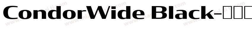 CondorWide Black字体转换